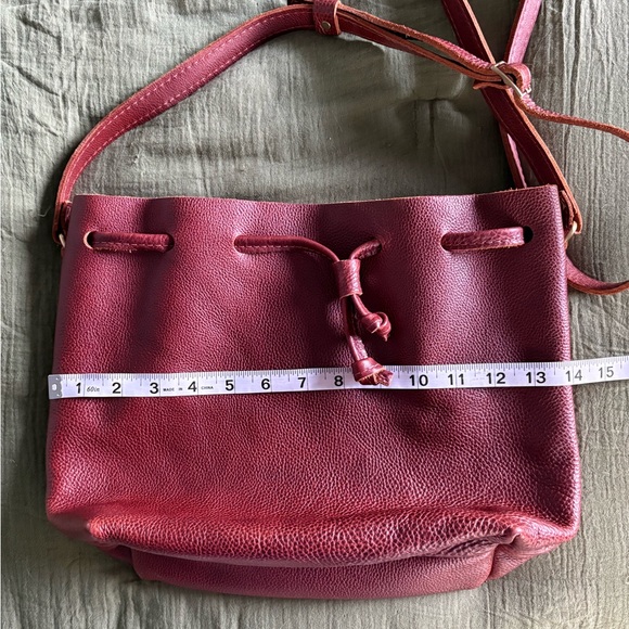 Portland Leather Brown Bucket Bag - Picture 7 of 9